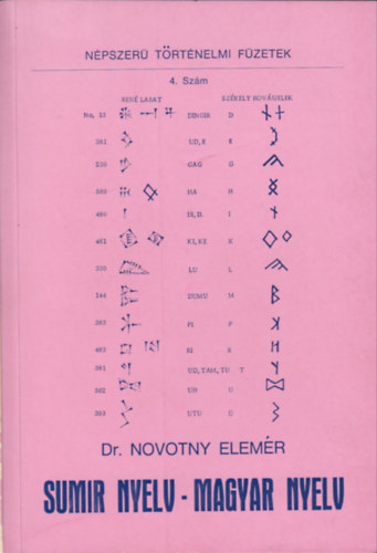 Dr. Novotny Elemr - Sumir nyelv - Magyar nyelv