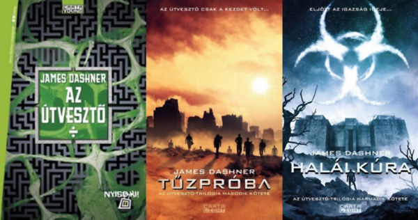 James Dashner - tveszt trilgia I-III. (Az tveszt + Tzprba + Hallkra)