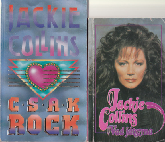 Jackie Collins - 3 db Jackie Collins regény ( együtt ) 1. Vad játszma, 2. Csak rock, 3. Hollywoodi férjek