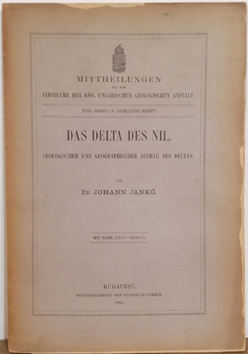 Dr. Johann Jank - Das Delta des Nil - Geologischer und geographischer Aufbau des Deltas