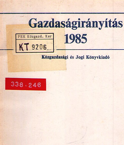 Pulai Mikls - Gazdasgirnyts 1985