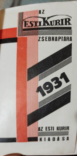 Esti Kurir zsebnaptára - 1931