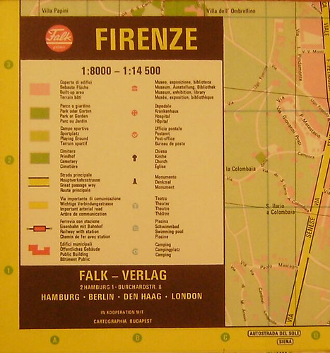 Firenze 1:8000-1:14500 t�rk�p