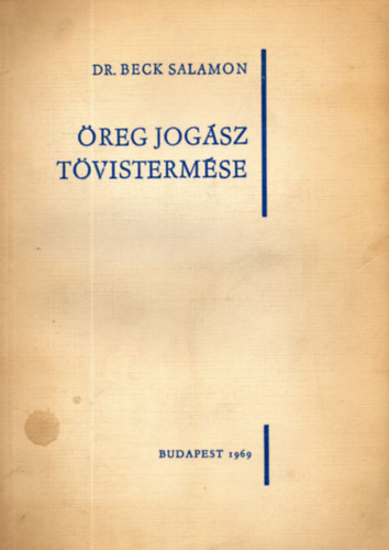 Dr. Beck Salamon - reg jogsz tvistermse