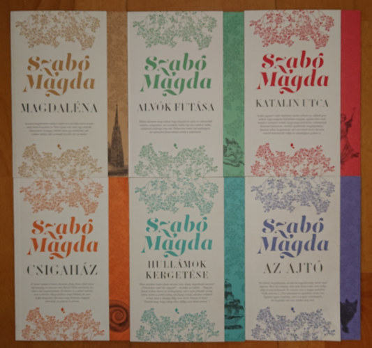 Szabó Magda - 6 kötet Szabó Magda új életműsorozatából: Magdaléna, Katalin utca, Alvók futása, Csigaház, Az ajtó, Hullámok kergetése