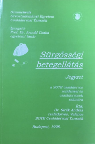 Dr. Sirk Andrs - Srgssgi betegellts