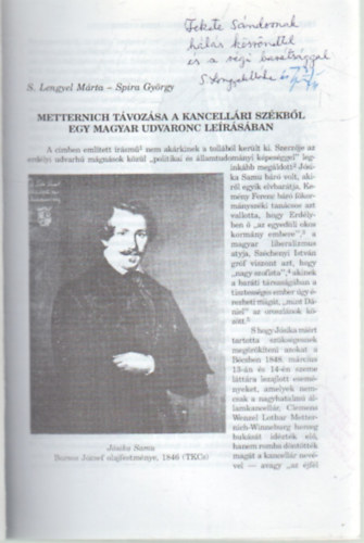 Spira Gy�rgy S. Lengyel M�rta - Sz�zadok- A Magyar T�rt�nelmi T�rsulat Foly�irata 1996/5.  sz�m