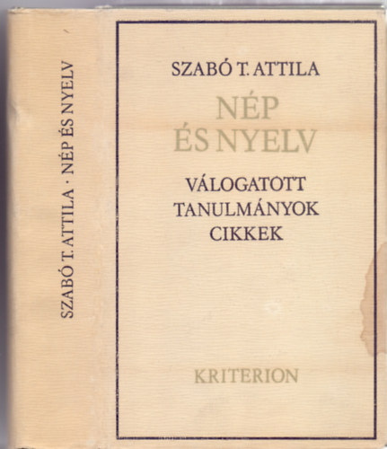 Szab T. Attila - Np s nyelv - Vlogatott tanulmnyok cikkek IV (Dediklt)