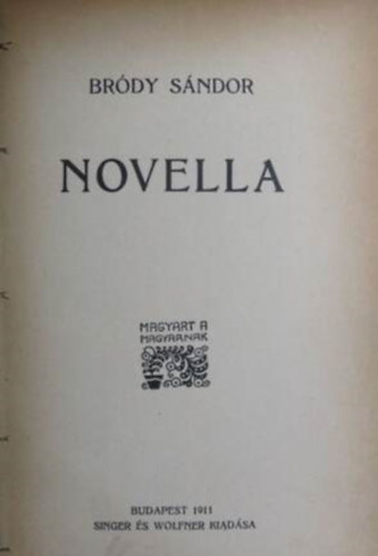 Br�dy S�ndor - Br�dy s�ndor:novella