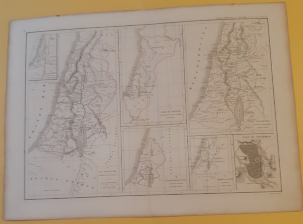 Dussieux, Louis-Etienne. - La Palestine /Atlas général de géographie, physique, politique et historique.térkép/