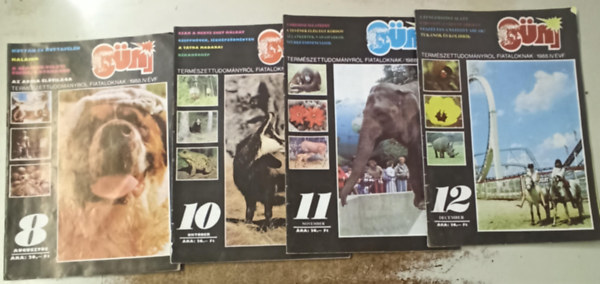 Udvri Gbor  (szerk) - Sni magazin 1988 vfolyam: 8+10 +11 +12 szmok