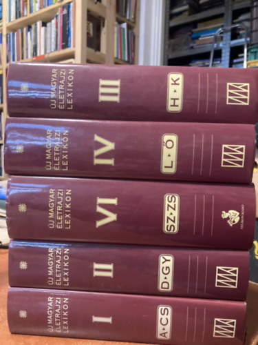 Markó László (főszerkesztő) - 5 db Új magyar életrajzi lexikon ( I., II., III., IV., VI.)