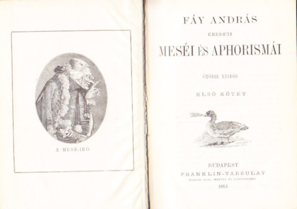 F�y Andr�s - F�y Andr�s eredeti mes�i �s aphorism�i I.