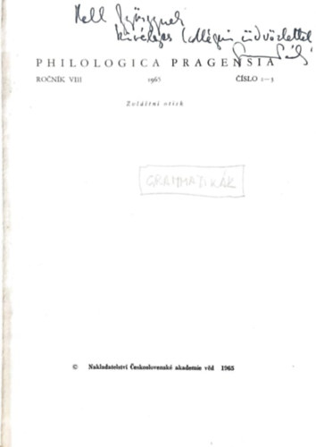 Paul L. Garvin - Philologica Pragensia