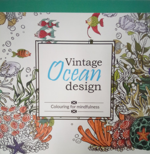 Vintage Ocean design - Felnőtt színező könyv