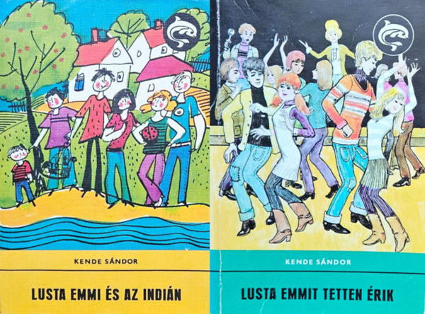 Kende Sándor - 2 db Lusta Emmi kötet: Lusta Emmi és a szerelem + Lusta Emmit tetten érik