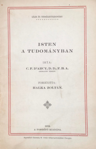 Halka Zoltán (ford.) - Isten a tudományban