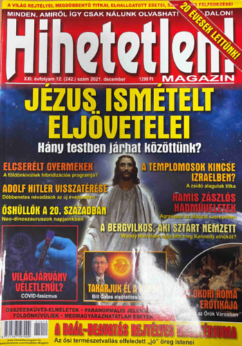Hihetetlen magazin XXI. évfolyam 12. (242.) szám 2021. december