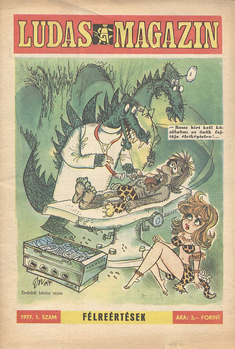 Földes György (szerk.) - Ludas Magazin 1977/1-12. (12 db. lapszámonként, teljes évfolyam + Évkönyv)