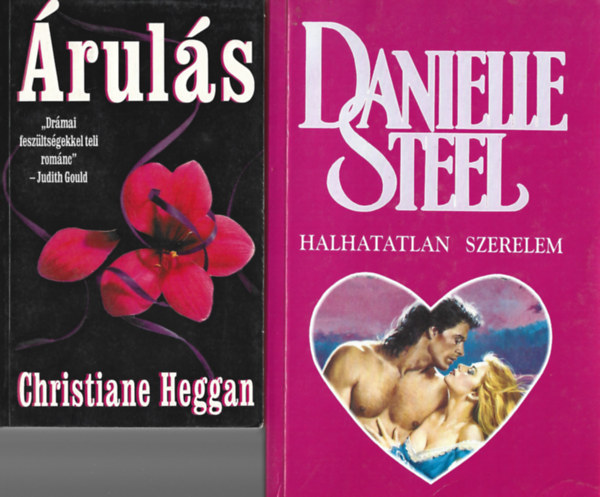 2 db knyv, Christiane Heggan: ruls, Danielle Steel: Halhatatlan szerelem