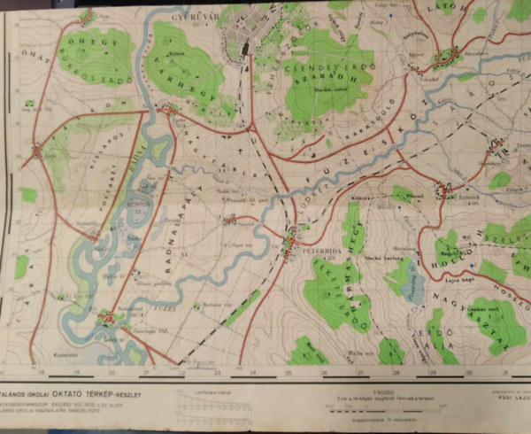 Fsi Lajos - Trkpjelek - ltalnos iskolai oktat trkp-rszlet (1:50.000)