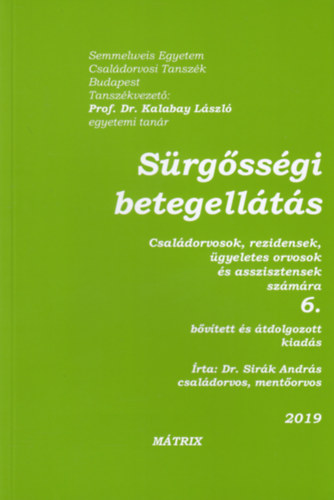 Dr. Sirk Andrs - Srgssgi betegellts