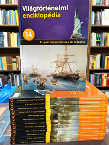 Vil�gt�rt�nelmi enciklop�dia 1-14-ig / 9-es k�tet hi�nyzik/ 13 darabos