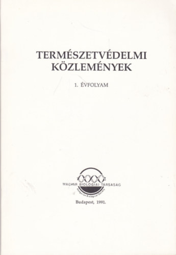 Termszetvdelmi kzlemnyek 1. vfolyam