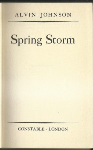 Alvin Johnson - Spring Storm