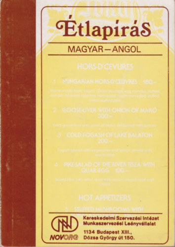 Dr. Benics Lszl - tlaprs (magyar-angol)