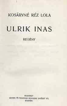 Kos�ryn� R�z Lola - Ulrik inas