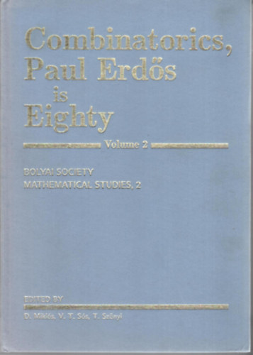 Combinatorics, Paul Erds is Eighty Vol. 2