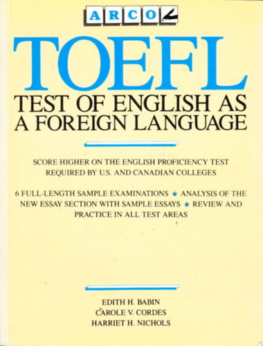Babin-Cordes-Nichols - TOEFL test of english as a foreign language