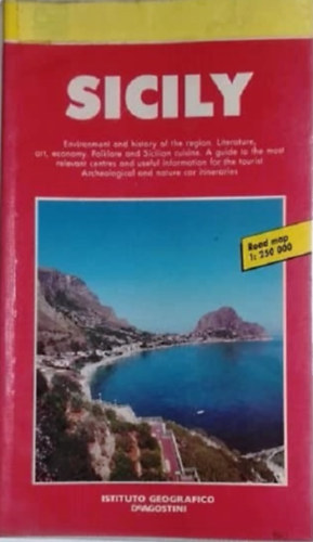 Sicily - Guide de Agostini Road map 1:250000