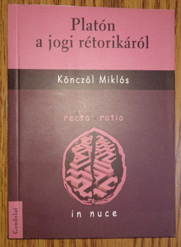 Könczöl Miklós - Platón a jogi retorikáról