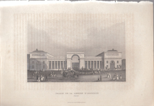 Palais de la Legion d'Honneur - Paris (A becsletlgi palotja, Prizs, Franciaorszg, Eurpa) (16x23,5 cm lapmret eredeti aclmetszet, 1856-bl)