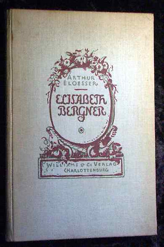 Arthur Eloesser - Elisabeth Bergner