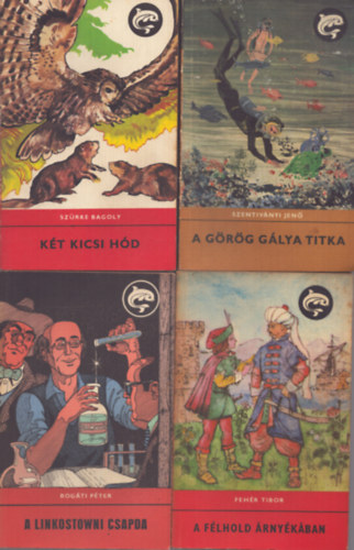 Több szerző - 8 db a Delfin Könyvek sorozatból: A Görög gálya titka - A félhold árnyékában - A linkostowni csapda - Két kicsi hód - Az erdőntúli veszedelem - Timur és csapata - Haramiák kapitánya - A kincses sziget