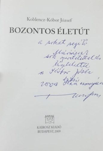 Koblencz-K�bor J�zsef - Bozontos �let�t