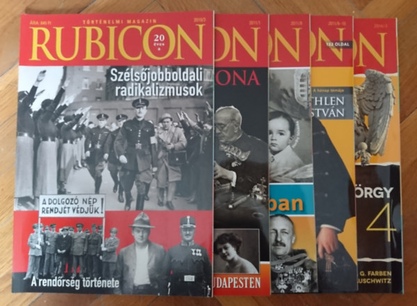 5db Rubicon szrvnyszm: 2010/3, 2011/1, 2011/8, 2011/9-10, 2014/3