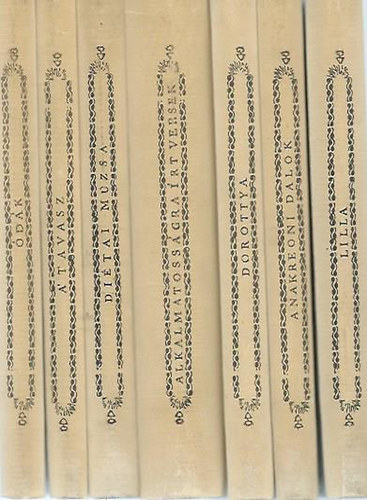 Csokonai Vitéz Mihály - Csokonai Vitéz Mihály poétai munkái I-VII. (reprint, kísérőfüzettel)