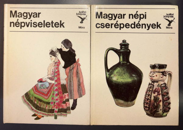 2 k�nyv a magyar n�pi kult�r�r�l a Kolibri k�nyvek sorozatb�l: Magyar n�pviseletek, Magyar n�pi cser�ped�nyek