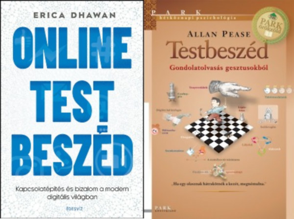 Erica Dhawan Allan Pease - 2 db knyv testbeszdrl: Testbeszd - Gondolatolvass gesztusokbl + Online Testbeszd