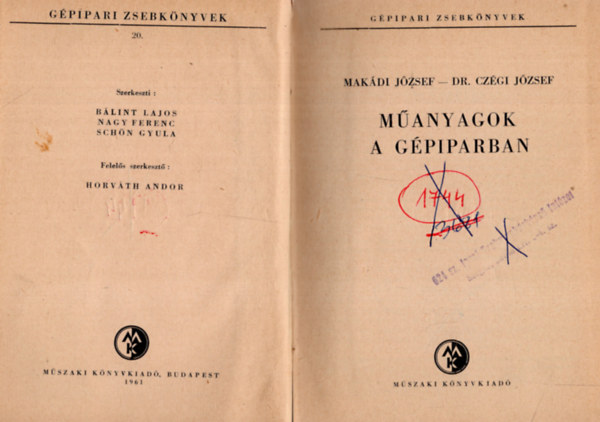 Mak�di-Dr. Cz�gi - M�anyagok a g�piparban