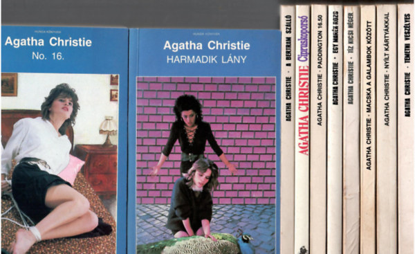 Agatha Christie - 10 db A.Christie krimi egytt:A Bertram szll + Cipruskopors + Paddington 16.5 + Egy mark rozs + Tz kicsi nger + Macska a galambok kztt + Nylt krtykkal + Temetni veszlyes + Harmadik lny + No.16.