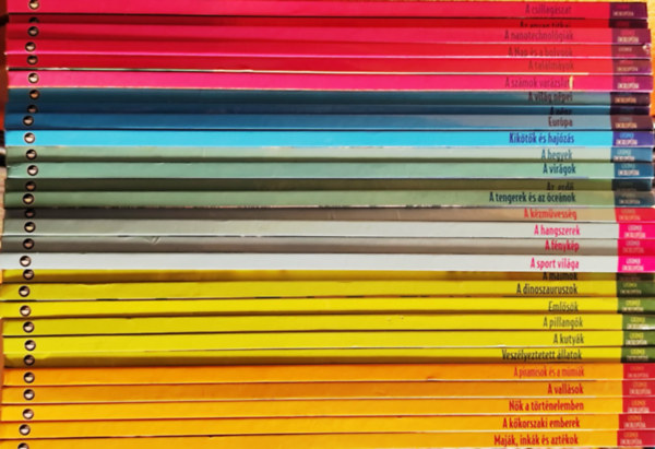 29 db kötet a Gyermek enciklopédia sorozatból