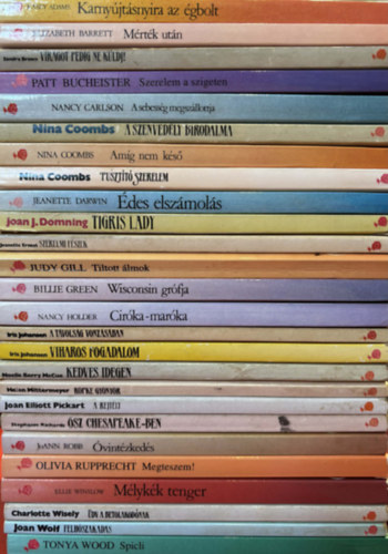 26 db V�r�s R�zsa Szerelmes Reg�nyek