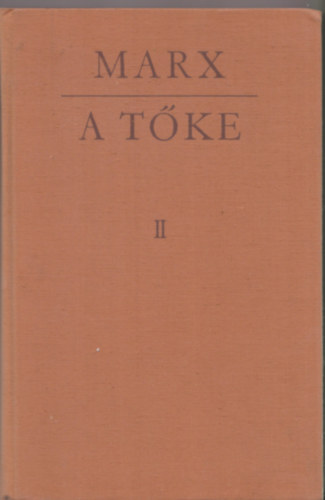 Marx K�roly - A t�ke II. (A politikai gazdas�gtan b�r�lata)- A t�ke forgalmi folyamata.