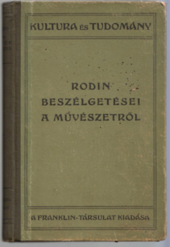 Paul Gsell - Rodin beszlgetsei a mvszetrl