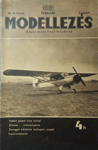 Srosi Gyula  (szerk.) - Modellezs - Kpes modellez folyirat III. vf. 2. szm (1961. februr)